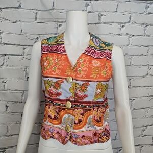 Moschino Jeans Vintage Floral Vest